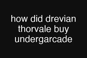 how did drevian thorvale buy undergarcade